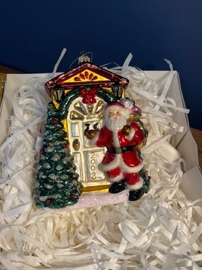 Dillards Trimmings Glass Christmas Ornament - Vintage